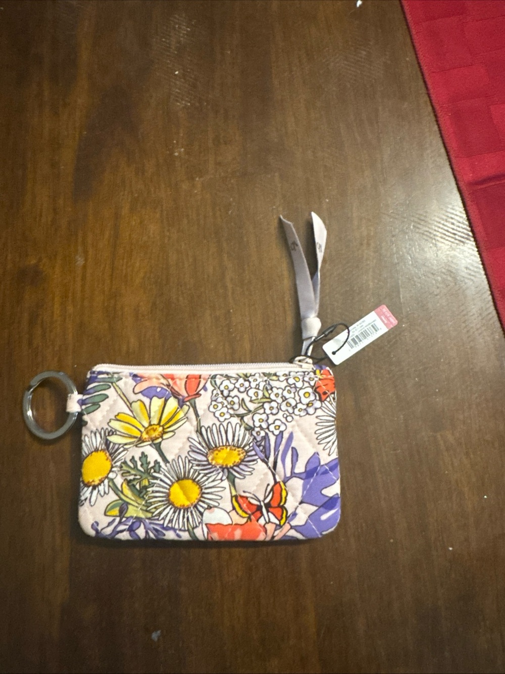 Floral Zip Wristlet Card Case - Pink Multi